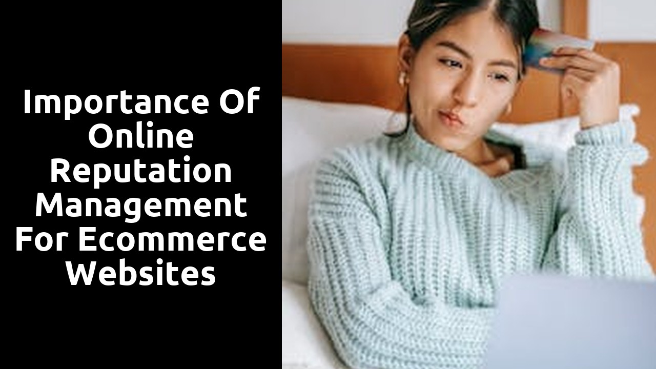 Importance of Online Reputation Management for Ecommerce Websites